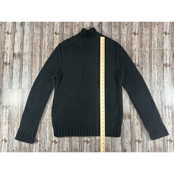 C.C. FILSON full zip cotton heavy Sweater cardigan size S color Black - Picture 7 of 7